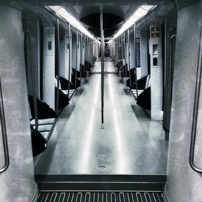 Metro Madrid desierto